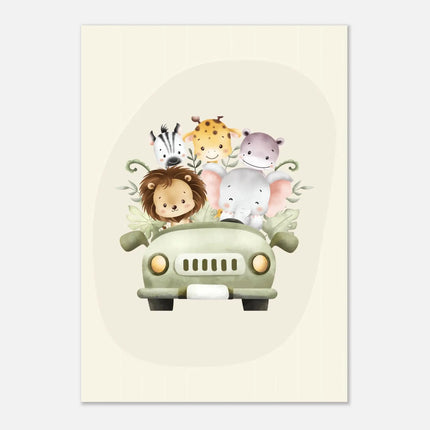 Jungle-Friends-Car-Adventure BeaPrints