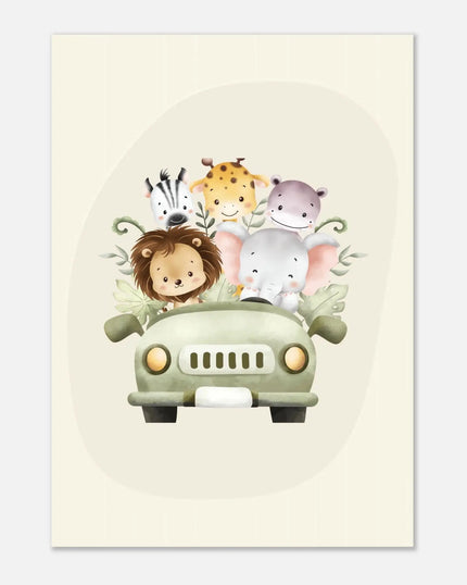 Jungle-Friends-Car-Adventure BeaPrints