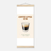 Póster con Colgador Papel Satinado Premium - 20x50 cm / 8x20″ / - / Colgador Madera Natural