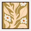 Póster con Marco de Madera Papel Satinado Premium - 50x50 cm / 20x20″ / Marco Madera Oscura / Listo para colgar