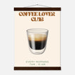 Póster con Colgador Papel Satinado Premium - 30x40 cm / 12x16″ / - / Colgador Madera Oscura