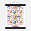 Póster con Colgador Papel Satinado Premium - 20x25 cm / 8x10″ - - / - / Colgador Negro