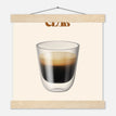 Póster con Colgador Papel Satinado Premium - 25x25 cm / 10x10″ / - / Colgador Madera Natural