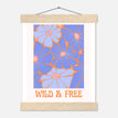 Póster con Colgador Papel Satinado Premium - 20x25 cm / 8x10″ - - / - / Colgador Madera Natural