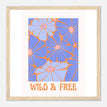 Póster con Marco de Madera Papel Satinado Premium - 30x30 cm / 12x12″ - Marco Madera / Listo para colgar / -
