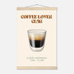 Póster con Colgador Papel Satinado Premium - 28x43 cm / XL (11x17″) / - / Colgador Madera Natural