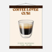 Póster con Colgador Papel Satinado Premium - 27x35 cm / 11x14″ / - / Colgador Madera Oscura