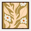 Póster con Marco de Madera Papel Satinado Premium - 40x40 cm / 16x16″ / Marco Madera Oscura / Listo para colgar