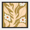Póster con Marco de Madera Papel Satinado Premium - 30x30 cm / 12x12″ / Marco Negro / Listo para colgar