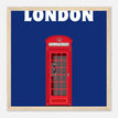 Póster con Marco de Madera Papel Satinado Premium - 30x30 cm / 12x12″ - Marco Madera / Listo para colgar / -