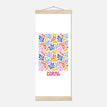 Póster con Colgador Papel Satinado Premium - 20x50 cm / 8x20″ - - / - / Colgador Madera Natural