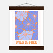 Póster con Colgador Papel Satinado Premium - 20x25 cm / 8x10″ - - / - / Colgador Madera Oscura