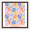 Póster con Marco de Madera Papel Satinado Premium - 30x30 cm / 12x12″ - Marco Madera Oscura / Listo para colgar / -