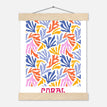 Póster con Colgador Papel Satinado Premium - 20x25 cm / 8x10″ - - / - / Colgador Madera Natural