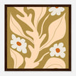 Póster con Marco de Madera Papel Satinado Premium - 30x30 cm / 12x12″ / Marco Madera Oscura / Listo para colgar