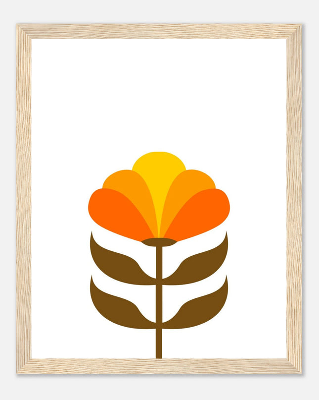 flower-wall-art-natural-wood-frame