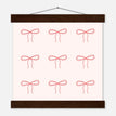 Póster con Colgador Papel Satinado Premium - 25x25 cm / 10x10″ - - / - / Colgador Madera Oscura