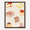 Póster con Marco de Madera Papel Satinado Premium - 27x35 cm / 11x14″ / Marco Madera Oscura / Listo para colgar