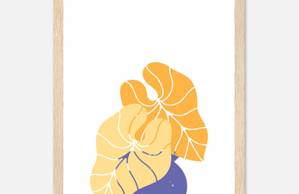 plant-wall-art-light-wood-frame