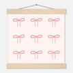 Póster con Colgador Papel Satinado Premium - 25x25 cm / 10x10″ - - / - / Colgador Madera Natural
